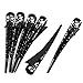 uxcell Single Spring Hollow Out Hair Clips Barrette Beak Duckbill 6 Pcs Black