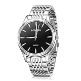 Mens Watches,LONGBO Couple Stainless Steel Watch Dress Business Wrist Watches Fashion and Waterproof Couple Watches