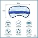 Zomaple Cooling Eye Mask - Cold & Hot Gel Compress Pack for Muscle Strain, Puffy Eyes, Headache Pain Relief, Dark Circles, Dry Eye, Sinus Pressure - Adjustable Thick Straps, Flexible & Reversible Mask