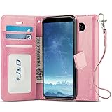 J&D Case Compatible for LG V35 Case/LG V35 ThinQ Case/V30S Case/V30S ThinQ Case/LG V30/LG V30 Plus Case, [Wallet Stand] [Slim Fit] Heavy Duty Protective Shockproof Flip Wallet Case for LG V30 Case
