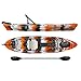 Vibe Kayaks Sea Ghost 110 11 Foot Angler Sit On Top Fishing Kayak with Adjustable Hero Comfort Seat & Transducer Port + Rod Holders + Storage + Rudder System Included
