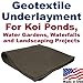 15' x 20' Geotextile Underlayment & Landscape Fabric
