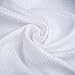 Shower Curtain, XIXOV Premium [Waffle Weave] Fabric Shower Curtain Liner Set for Bathroom- 72x72 Inch- Mildew Resistant/ Antibacterial/ Odorless/ Waterproof- White