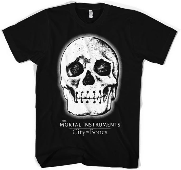 Officially Licensed Merchandise Mortal Instrument Mortal Instruments Skull T-Shirt (Black), XX-Large