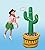 Cactus Beverage Cooler Ring Toss Game