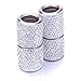 Car Headrest Collars, YINUO 4 Pack Crystal Car Seat Headrest Decoration Charms For Auto Car Truck SUV Vehicle - Silver