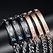 KOKOBUY His Queen Her King Bracelets Matching Set Titanium Stainless Steel Couple Bracelet Valentine Gift
