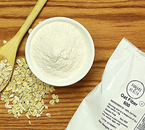 Humans for Health Oat Fiber 500 | A Grade Oat Fiber - Ultra Finely Ground | 1 LB Bag | A Keto Diet Must Have! (1 LB)