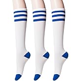 Unique Cute Knee High socks for Women Stripe Leopard Skull Heart Twist Knit Argyle Triple Stripe Socks Styling Ideas