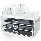Vencer Standard-size Jewelry & Cosmetic/makeup Organizer Set (1 top 3 Drawers)