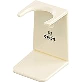 KENT VSB6 1.5" Water Resistant Mock Ivory Shaving Brush Stand BK2 and BK4 Natural Shaving Brush Air Drying Base
