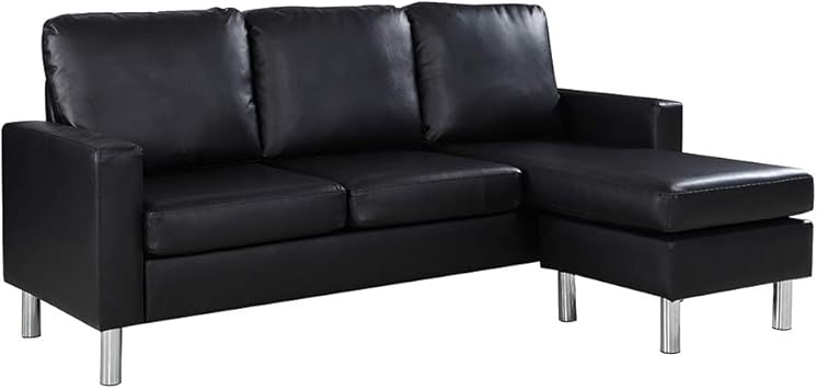 — tap a buy option to place the product in the cart and proceed with your order. casa andrea milano llc modern sectional sofa small space reversible configurable couch black leather
