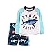 Just One You By Carters Toddler Boys Rash Guard Swim Trunk Set Blue Sharks