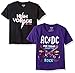 AC/DC Girls' Rock 2-Pack Short Sleeve Graphic T-Shirt