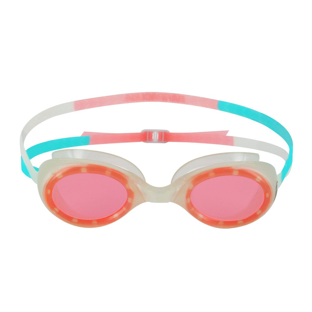 Barracuda Junior Swim Goggle AQUACIRCUS - Glow-in-the-Dark One-piece Frame Soft Seals, Anti-fog UV protection, Easy Adjusting for Kids Children ages 6-12 IE-51125 (PNK)