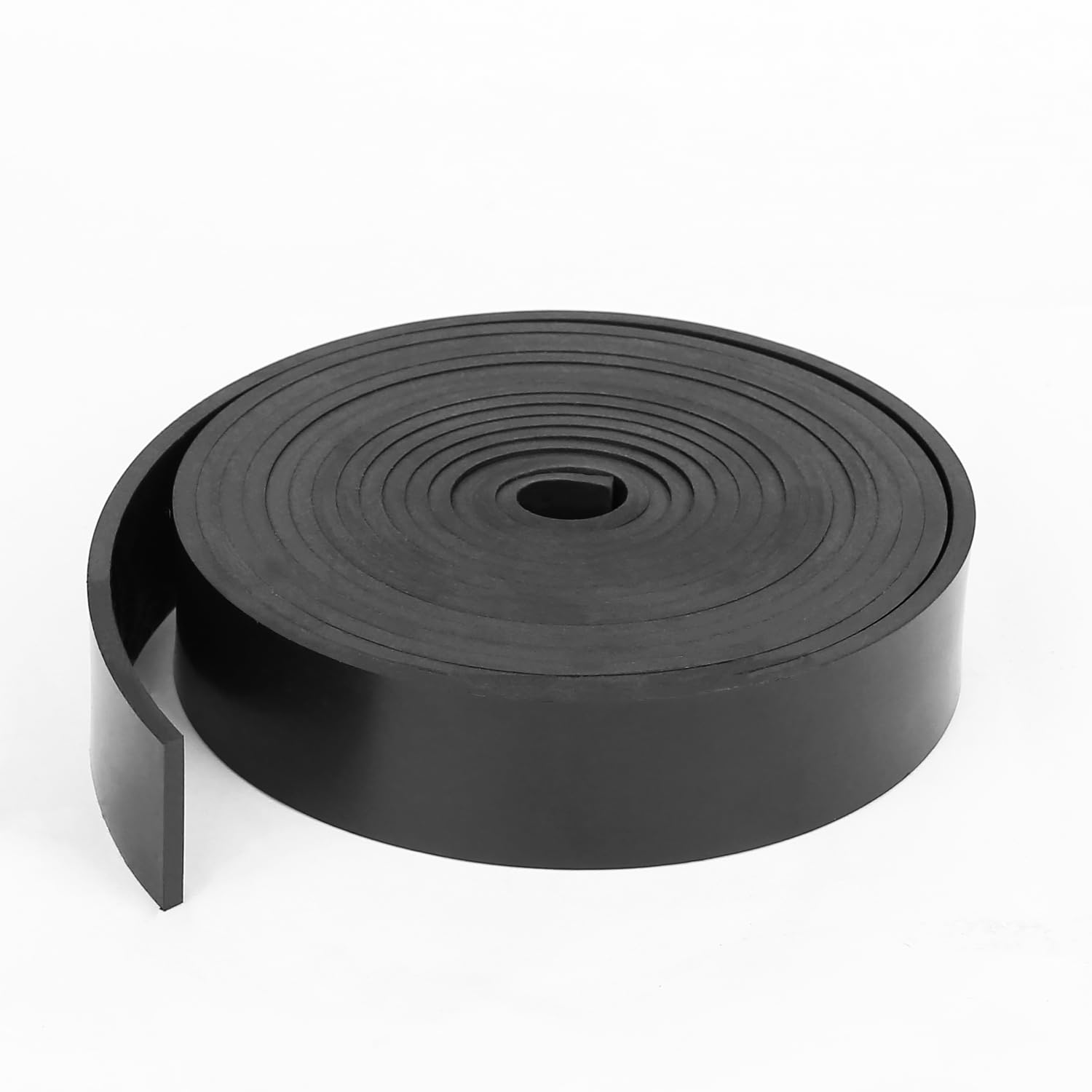 Photo 1 of WochiTV Solid Rubber Strips Rolls, 1" Wide x 1/8" Thick x 120" Long Neoprene Rubber Sheets Perfect for DIY Gasket Material, Sealing, Liner, Shield, Padding, Mat
