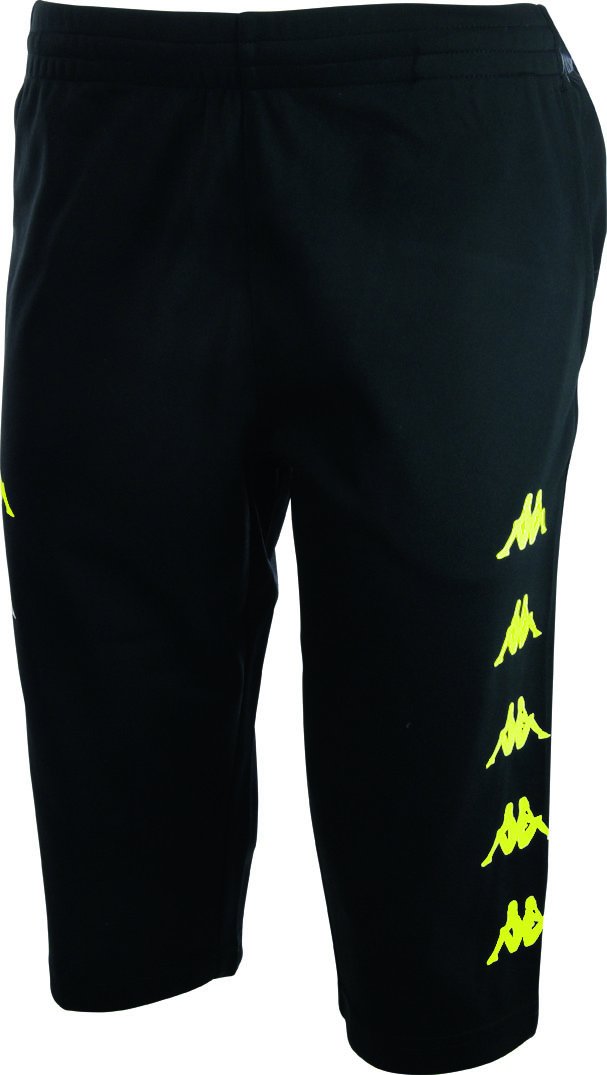 Kappa Bardino Short, Unisex Adult, Unisex adult, Bardino, Black/Neon Yellow