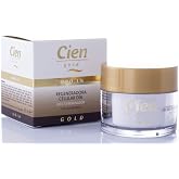 Cien GOLD Anti-Wrinkle Cell Regenerating Day Cream with 1% Gold and Hialuronic Acid, Paraben Free - 1.70 fl oz