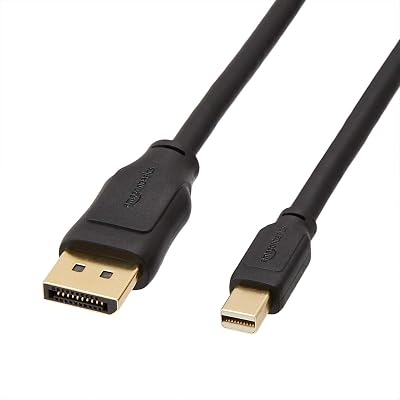 Amazon Basics Mini DisplayPort to DisplayPort Cable 4K 1.8m Gold Plated