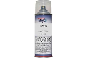 Collision Quest Factory Matched Automotive Spray Paint for BMW/Mini Cooper Automobiles (300 Alpine White, Solvent)