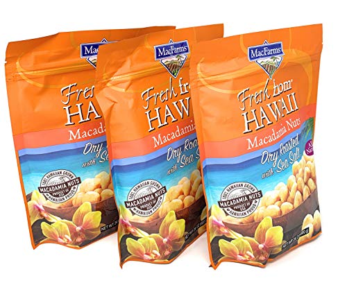MacFarms Dry Roasted Macadamia Nuts With Sea Salt Fresh From Hawaii 24 Ounce (3 Pack) - Thumbnail 2
