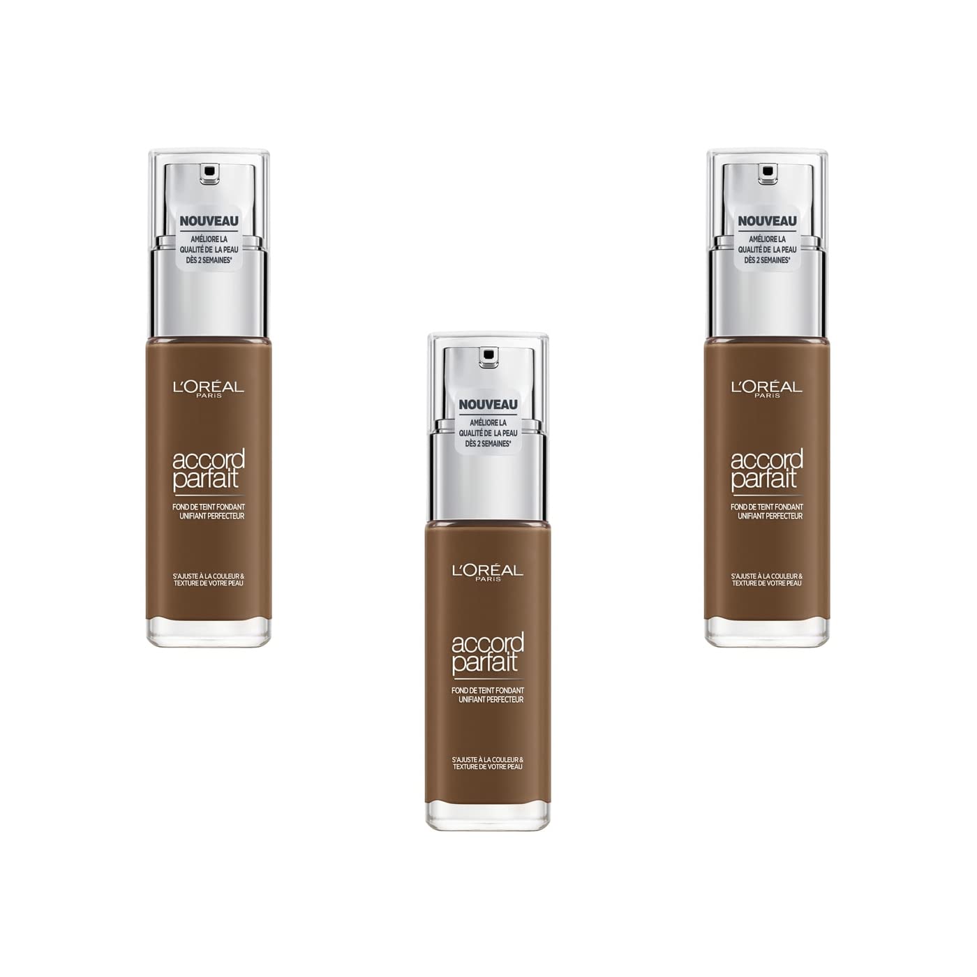 L'Oréal Paris True Match Liquid Foundation 10.C Espresso, Pack of 3 (3 x 30 ml)