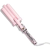The Beachwaver Co. 3B Waver | Triple Barrel Hair Waver for Mermaid Waves | Professional Curling Iron with Adjustable Temperature, LED Screen, and Ceramic Barrels