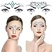 Lady Up Face Gems Stick on Rhinestones Mermaid Bindi Crystals Jewels Glitters Eyes Face Temporary Tattoos Stickers for Halloween Festival Carnival Party