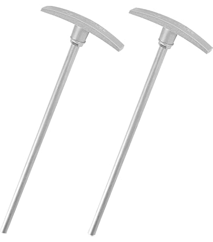 BKIFU RV Sewer Waste Valve Extension Rod 7"&10",rv Black Tank Pull Valvehandle Replacement Compatible W/Camco Waste Valves & Other Standard Waste Gate Valves (39509