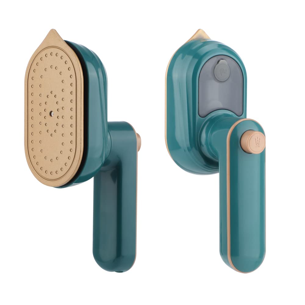 Photo 1 of Portable Handheld Iron, Mini Handheld Iron for Clothes, Travel Garment Steamer, Mini Ironing Machine Support Dry And Wet Ironing for Home Business Travel (Green)