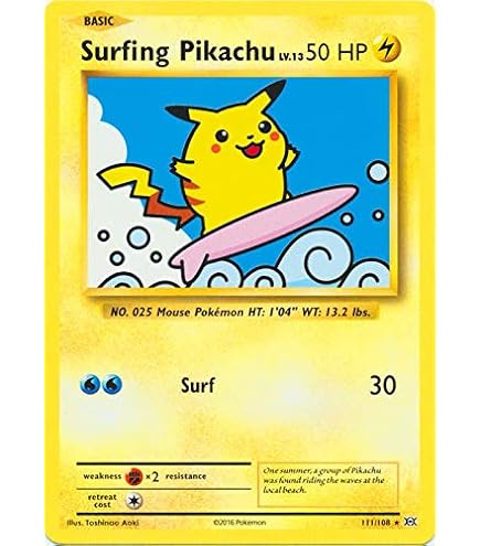 Amazon.com: Pokemon - Flying Pikachu (110/108) - XY Evolutions