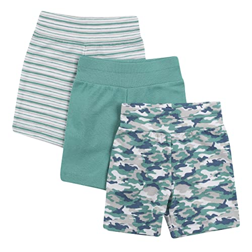 Hanes, Ultimate Flexy Knit Toddler and Baby Shorts, 3-Pack