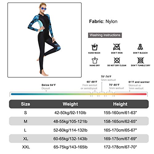 Full Body Scuba Rash Guard Dive Skin UV Swimwear Sport Skins for Men