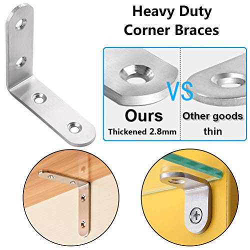 1 Corner+Bracket+Brackets+Stainless+Fastener
