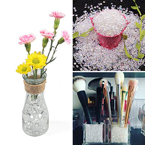 Meching Clear Acrylic Diamonds Crystals (650 PCS) Round Diamond Crystals Treasure Gems for Table Scatters, Vase Fillers, Event, Wedding, Birthday Decoration Favor, Arts & Crafts 10/14/20mm(Multi)