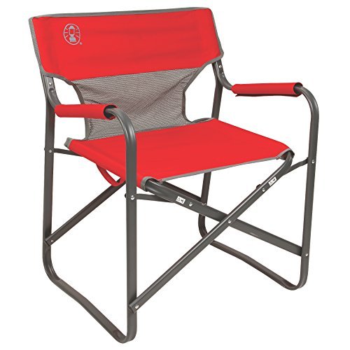 Coleman 2000019421 Chair Steel Deck Red