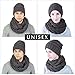 Winter Men Hat Scarf Set, Beanie Hat Neck Warmer for Women