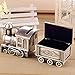 Amor Vintage Metal Train Coin Bank Creative Train Shaped Money Saving Bank Piggy Bank Jewelry Box Valentine's Day Gifts for Baby Boy