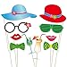 BESTOYARD Photo Booth Props Hawaii Luau Summer Beach Pool Party Supplies Wedding Birthday Baby Shower Party Photo Booth Props Kit 36pcs