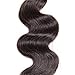 UNice Hair Brazilian Body Wave Human Hair 1 Bundle 100% Unprocessed Virgin Human Hair Weave Extensions Natural Black Color Can be Dyed and Bleached 12 inch