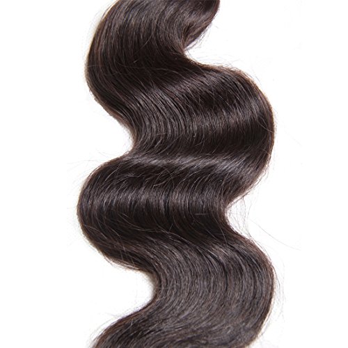 Unice Hair Brazilian Body Wave Virgin Hair 1 Bundle, Raw Unprocessed 100% Virgin Human Hair Weave 95-100g/pc Natural Color 16inch