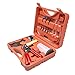 OURYES Hand Held Vacuum Pump Tester Set Vacuum Gauge and Brake Bleeder Kit for Automotive with Adapters, Case