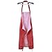 JOJO STYLE Apron with two pockets – Kitchen and Cooking Apron - Adjustable Neck Strap with long ties – Adapt to all ages people - Red