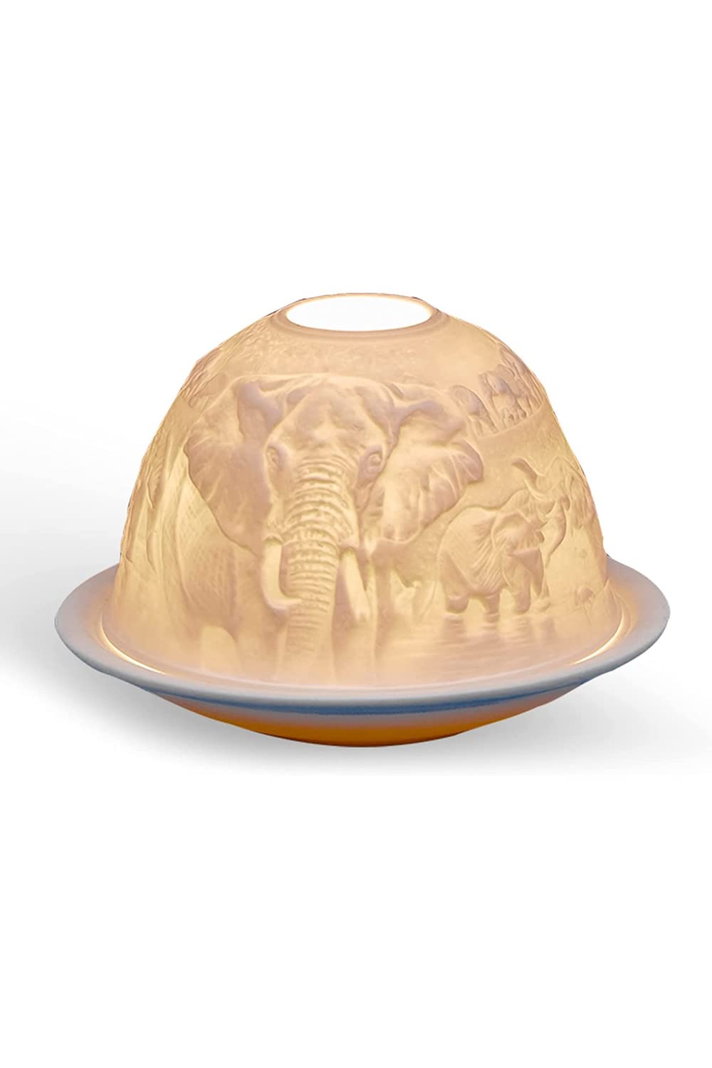 Light-Glow Tealight Candle Holder - Savanna Elephants LD90120