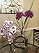 Halter HAL-268 Fine Ceramic Vase with a Metallic Chrome Like Finish– Ideal for Home décor or for Party centerpieces, Sturdy, and Stylish Idea! (Small)