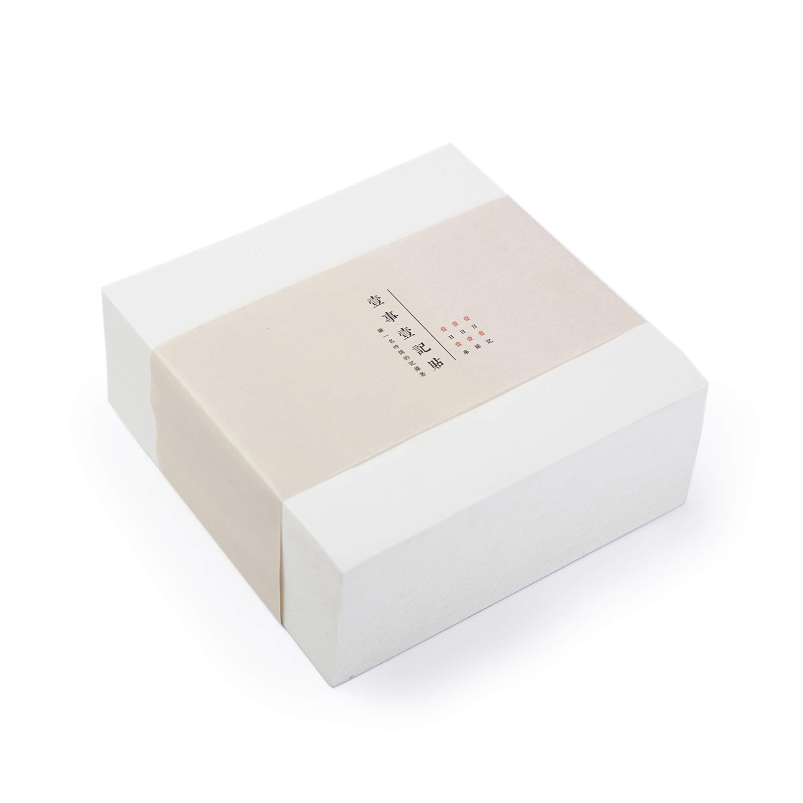 VANRA Note Cube 4 x 4 Inch (Not Sticky) Memo Cube Refill (No Holder) Tear-Off Pages (Not Loose) Blank Scratch Pads, 400-Sheets/Cube (Ivory White)