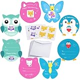 AOSTAR Valentines Cards for Kids 32 Pack - Temporary Tattoos and Envelopes - Valentines Day Greeting Cards - Classroom Exchange & Party Favor