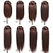 Double Weft 100% Remy Human Hair Clip in Extensions Highlight Highlighted Grade 7A Quality Full Head Thick Thickened Long Straight 8pcs 18clips (18