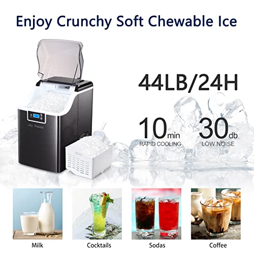 Nugget Ice Machine, Nugget Ice Maker Countertop, Chewable Ice Maker