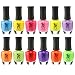 SXC Nail Polish Neon Lacquer 15ml/0.5fl set of 12 Colors lot